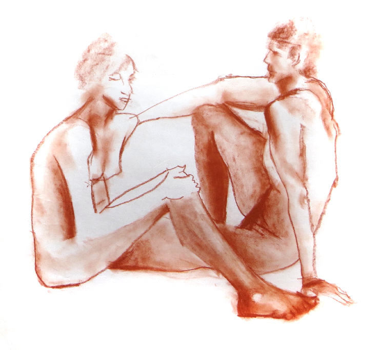 Two facing each other